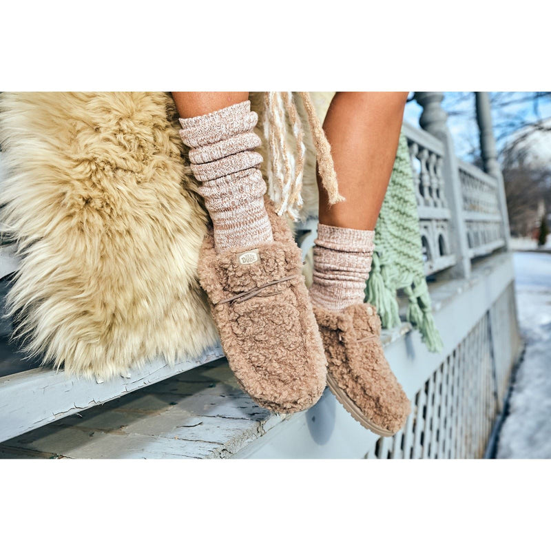 HEYDUDE Wendy Synthetic Women's Timber Wolf Mules