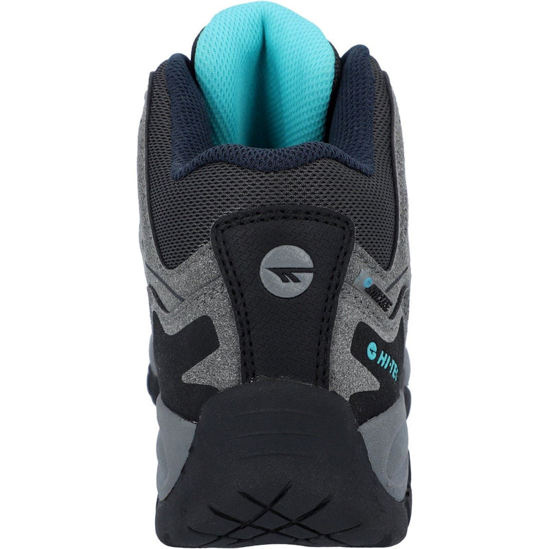 Hi-Tec Corzo Mid PU Suede Women's Graphite Grey/Dark Red Hiking Boots