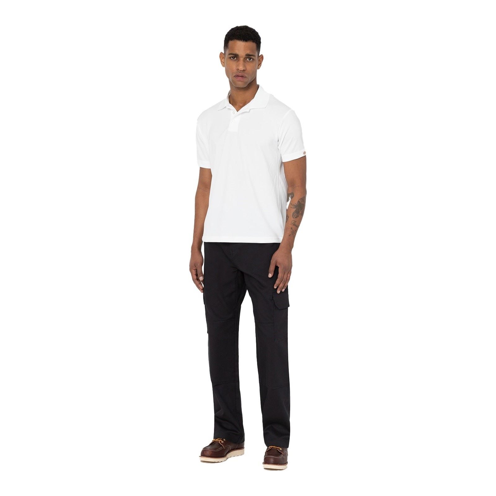 Dickies Everyday Synthetic Men's White Polo Shirt