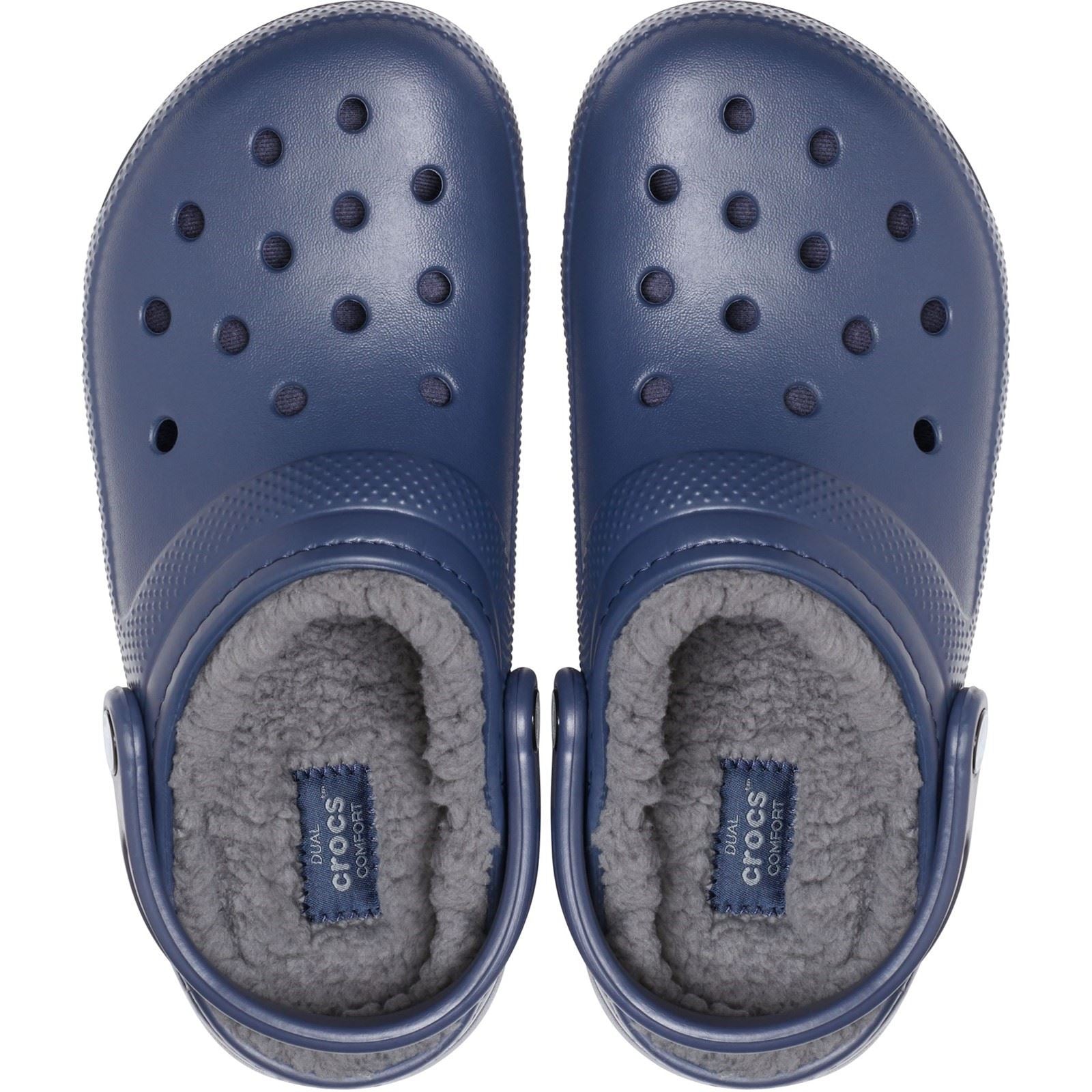 Crocs Classic Lined Synthetic Navy/Charcoal Clogs