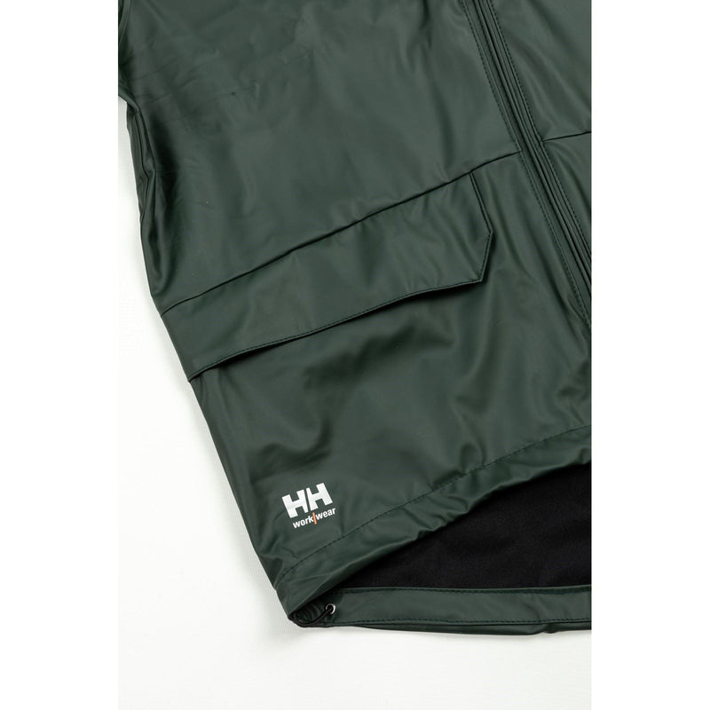 Helly Hansen Workwear Voss Unisex Adults Green Rain Jacket