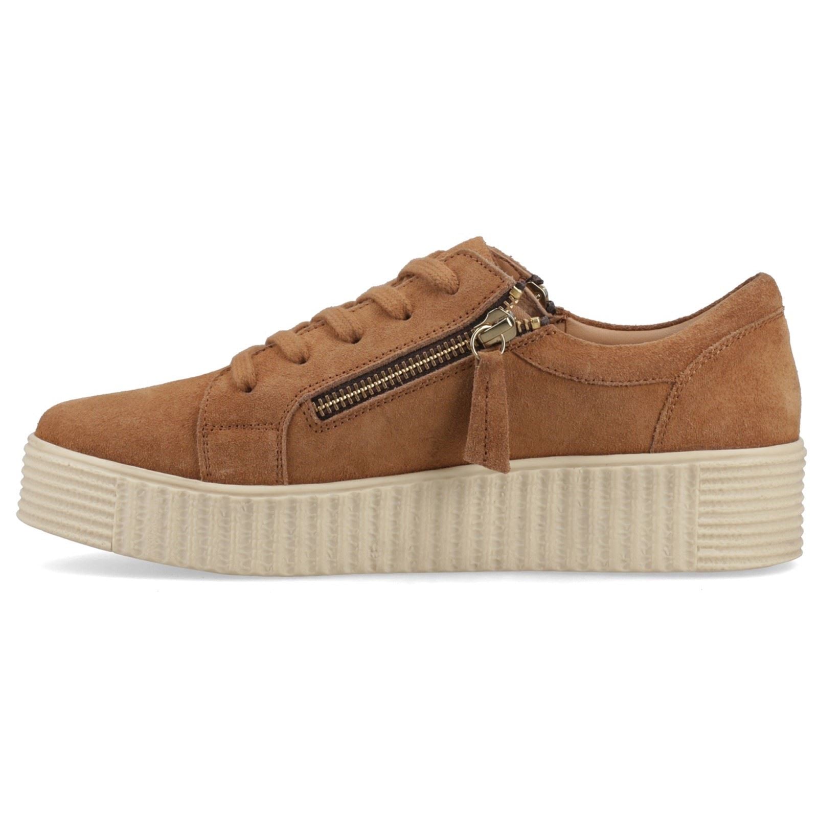 Hush Puppies Tara Suede Leather Women's Tan Trainers