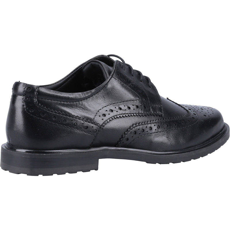 Hush Puppies Verity Leather Women's Black Brogues Shoes