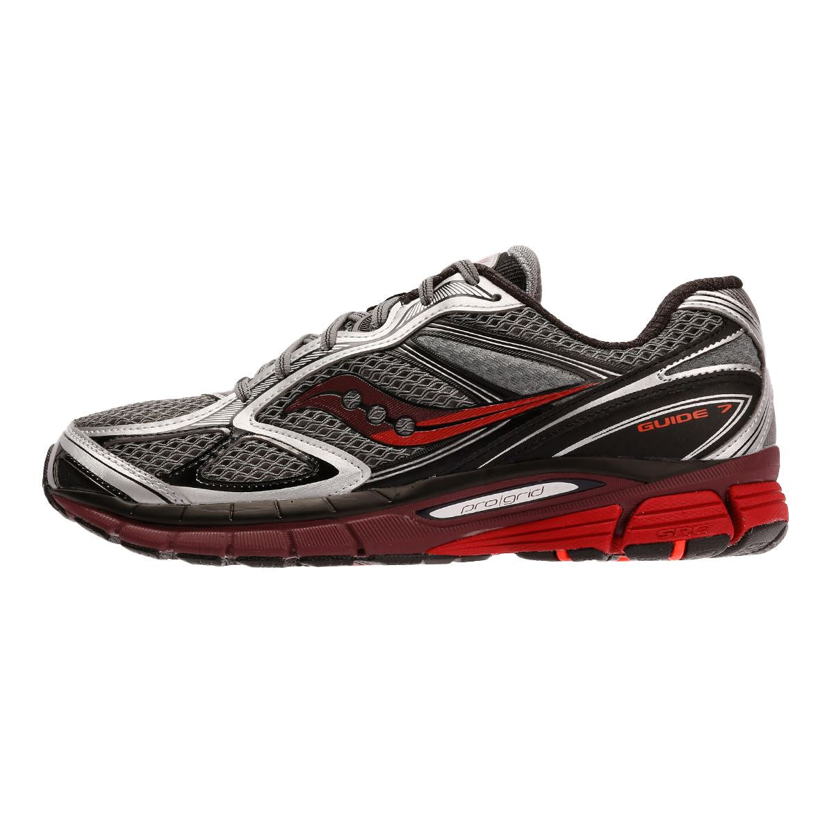 Saucony Progrid Guide 7 Men's Silver/Maroon Sneakers
