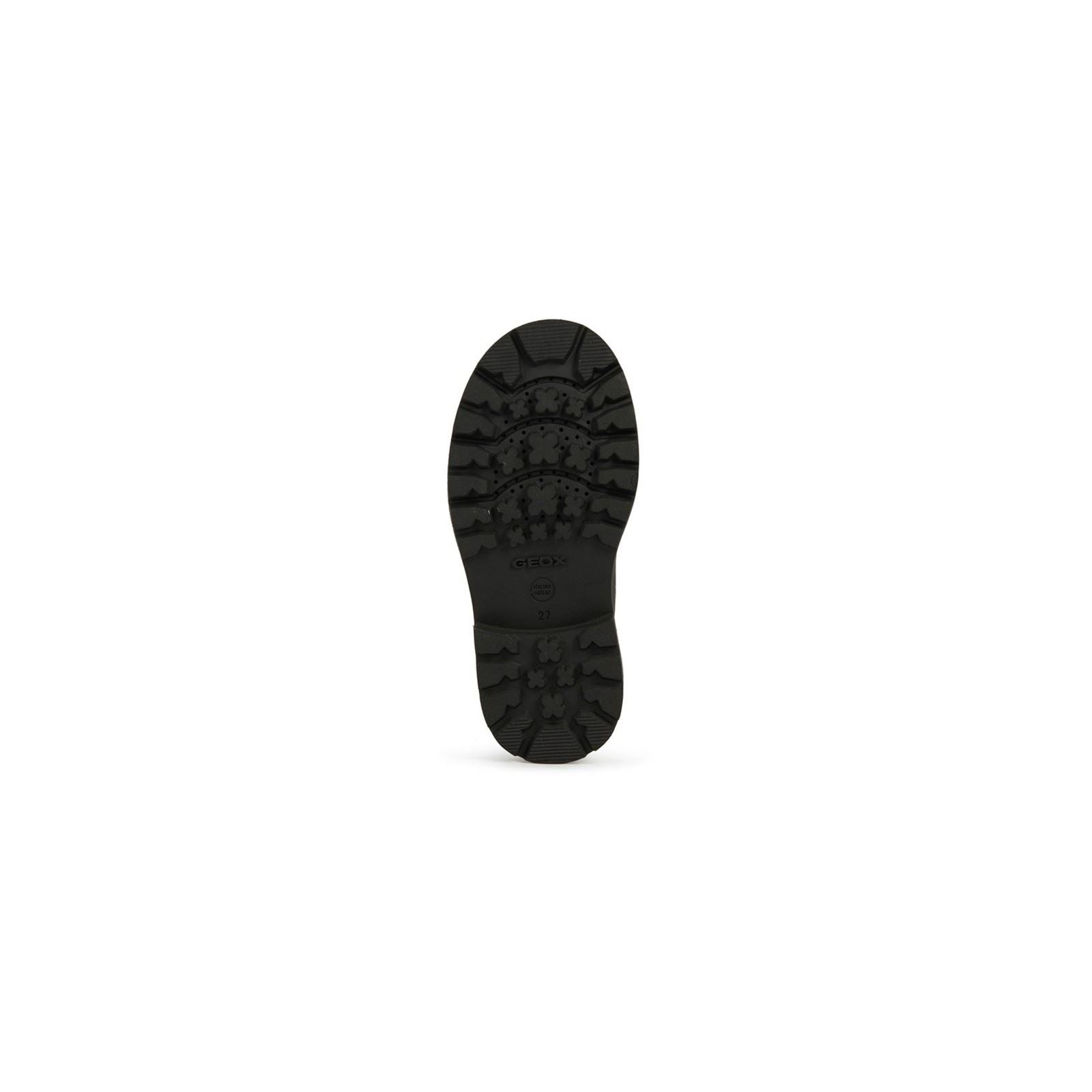 Geox Shaylax Leather Boy's Black Shoes