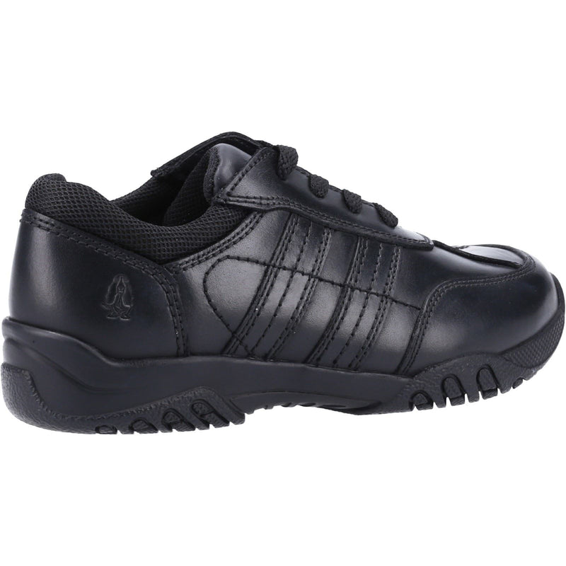 Hush Puppies Jezza 2 Youth Black Leather Lace-Up Shoes