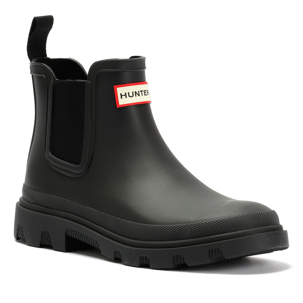 Hunter Downpour Chelsea Rubber Women's Black Wellington Boots