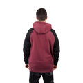 Caterpillar Raglan Cotton Men's Red Hooded Sweatshirt