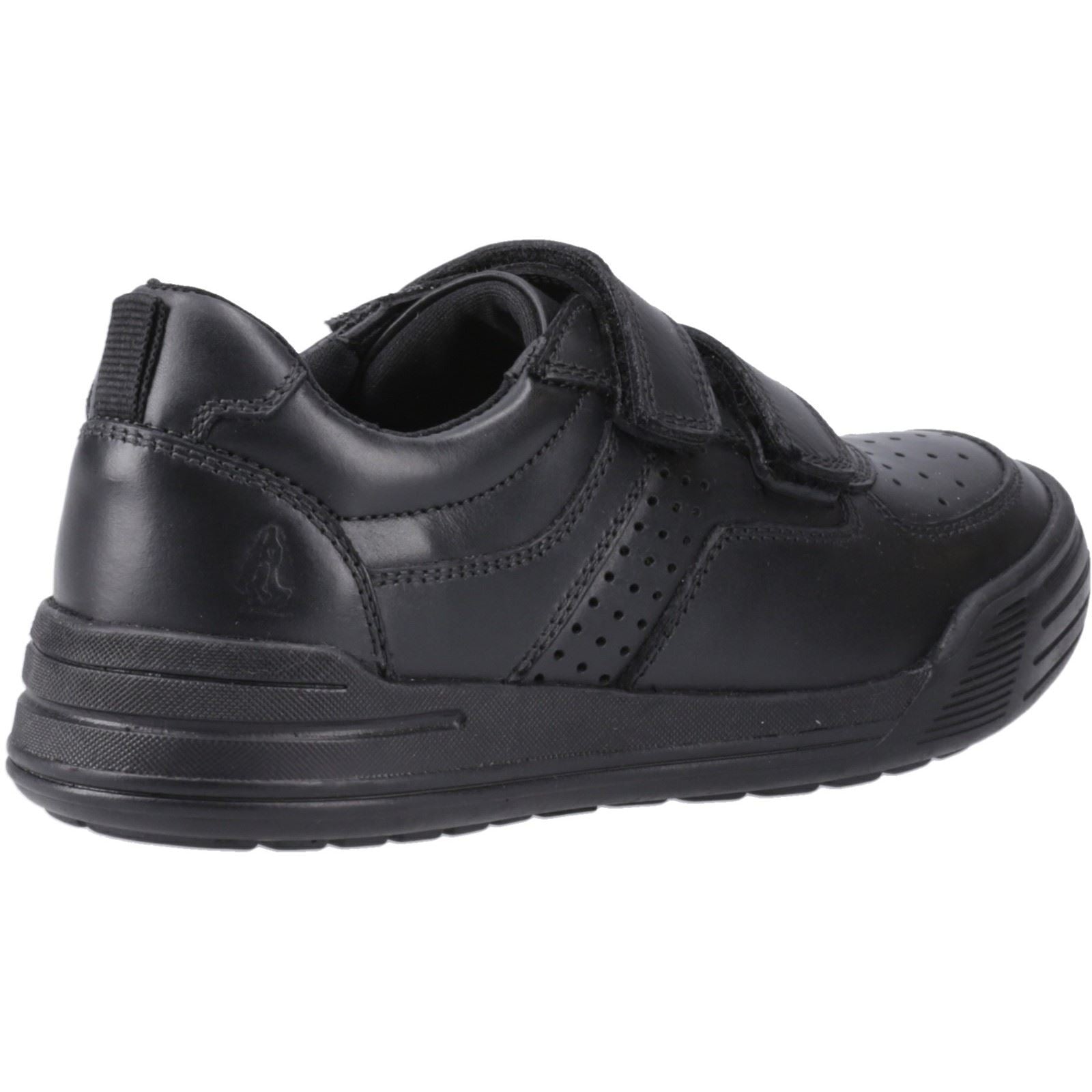 Hush Puppies Sully Leather Boys's Black Shoes