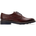 Base London Mawley Leather Men's Burnt Brown Oxford Shoes