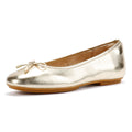 FitFlop Delicato Metallic Leather Women's Platino Ballet Flats