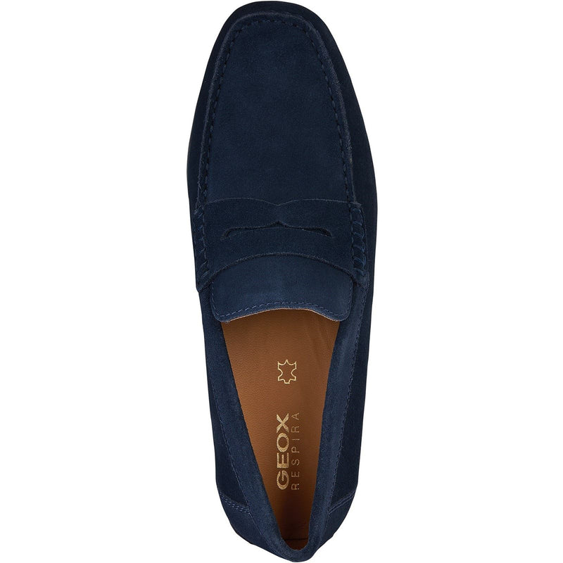 Geox U KOSMOPOLIS + GRIP Leather Men's Navy Loafers