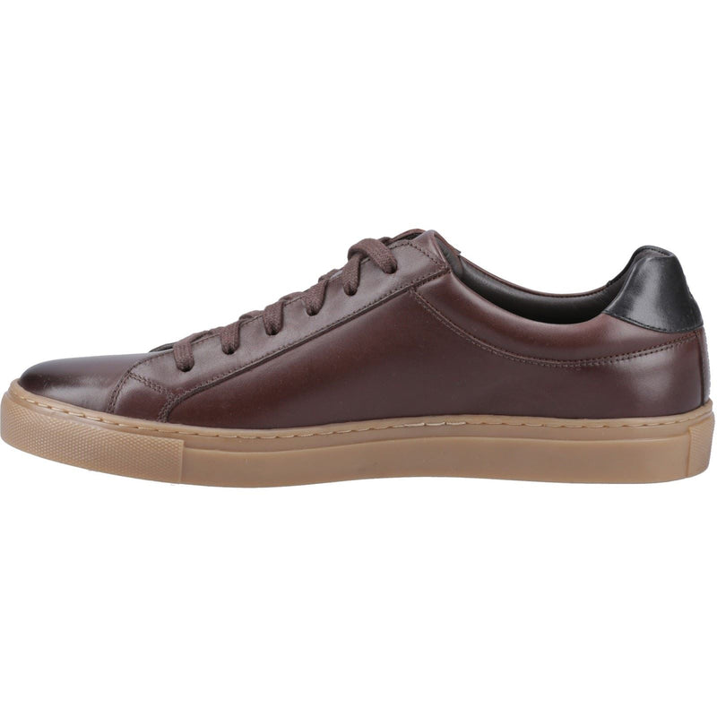 Hush Puppies Colton Leather Men's Coffee Sneakers