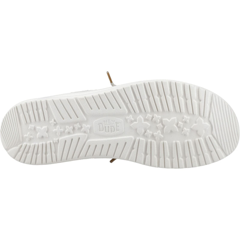 HEYDUDE Wally Jute Jute Men's Stone Grey/Iceberg Green Moccasins Shoes