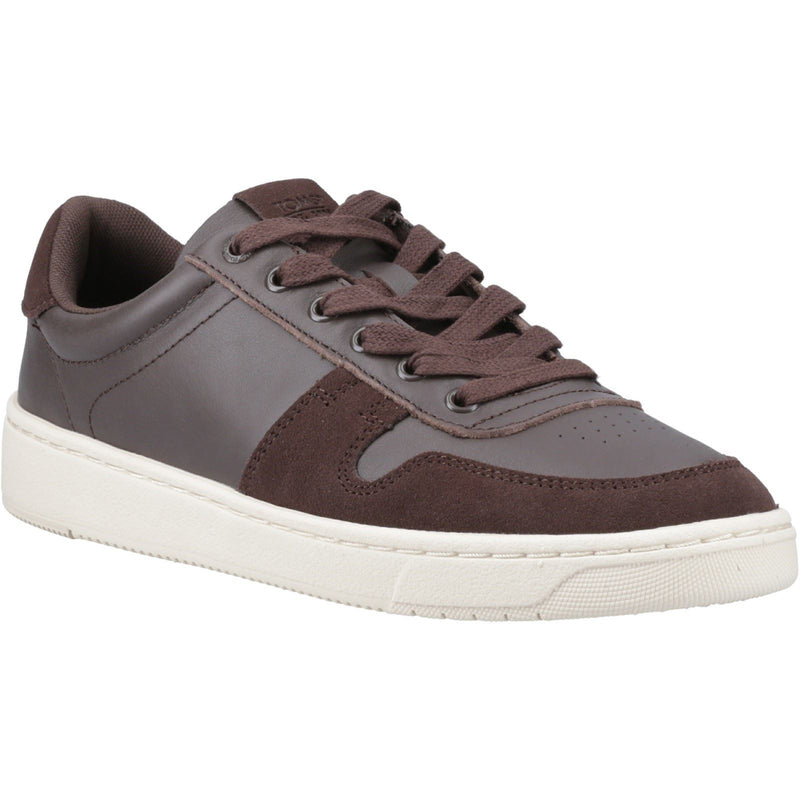 TOMS TRVL Lite Court Leather Men's Brown Trainers