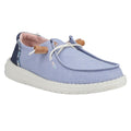 HEYDUDE Wendy Chambray Boho 100% Cotton Women's Blue Loafers