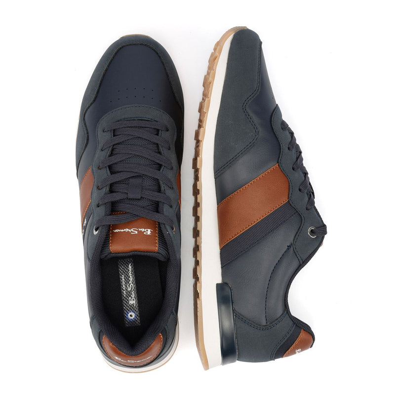 Ben Sherman Owen Retro Men's Navy/Tan Sneakers