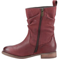 Hush Puppies Emilia Leather Women's Burgundy Winter Mid Calf Boots