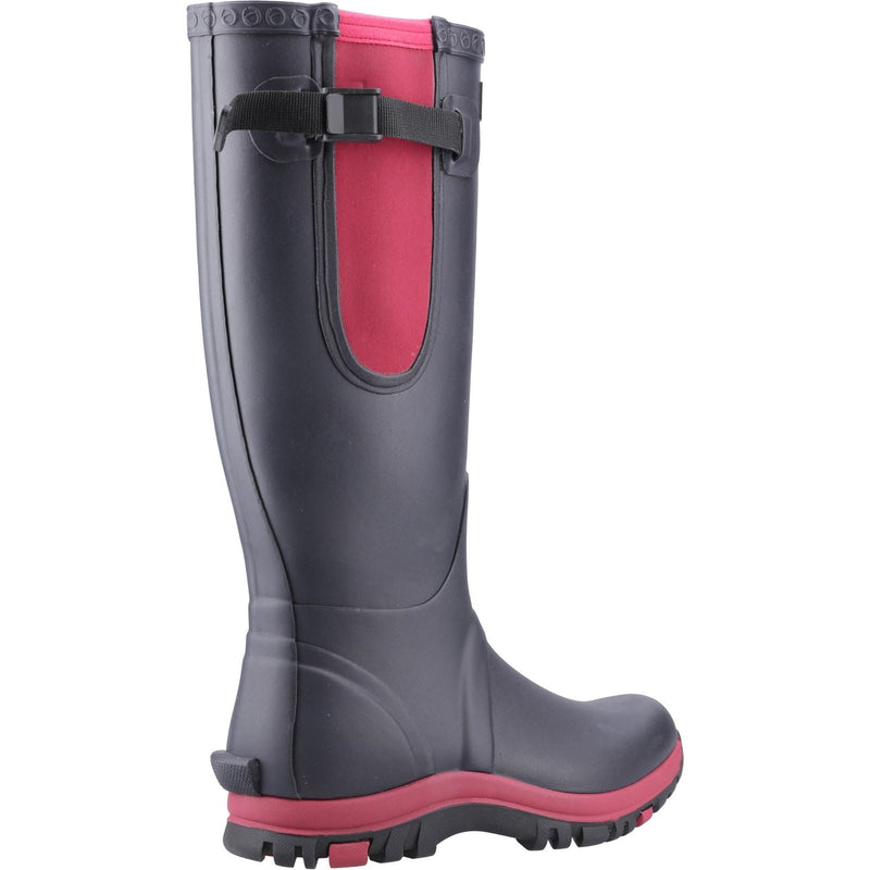 Cotswold Milton Rubber Women's Navy/Pink Wellington Boots