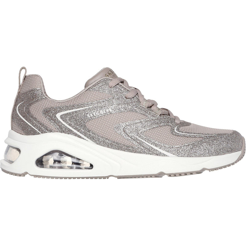 Skechers Tres-Air Uno Glit-Airy Women's Taupe Sneakers