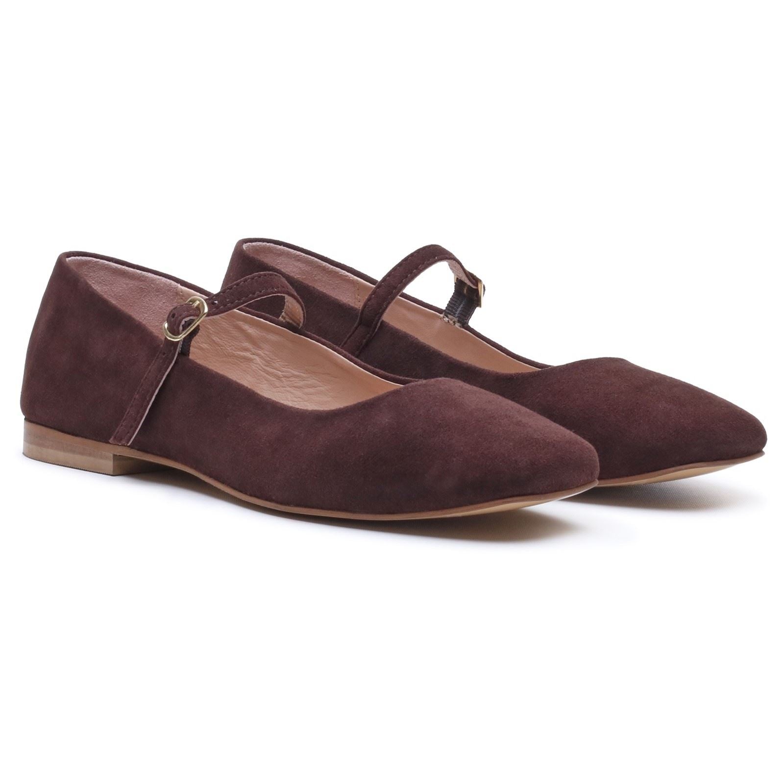 Hush Puppies Pasha Suede Women's Chocolate Flats