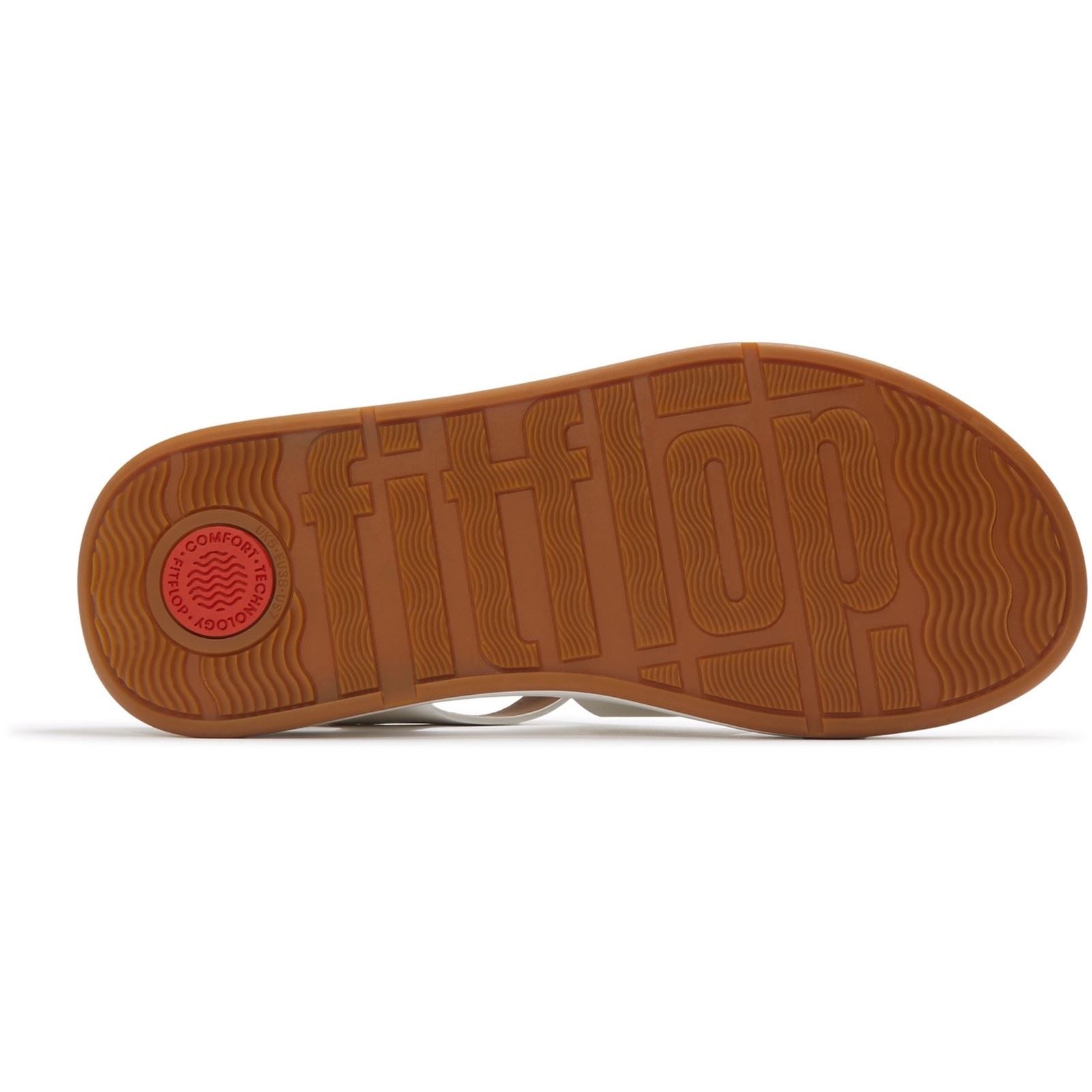 Fitflop F-Mode Fisherman Leather Women's Urban White Narrow Fit Sandals