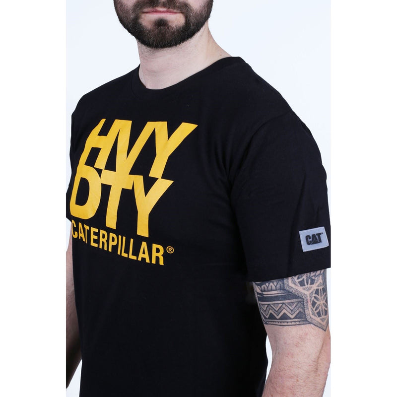 Caterpillar Heavy Duty Cotton Men's Black T-Shirt