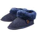 Cotswold Wotton Leather Women's Dark Blue Slippers