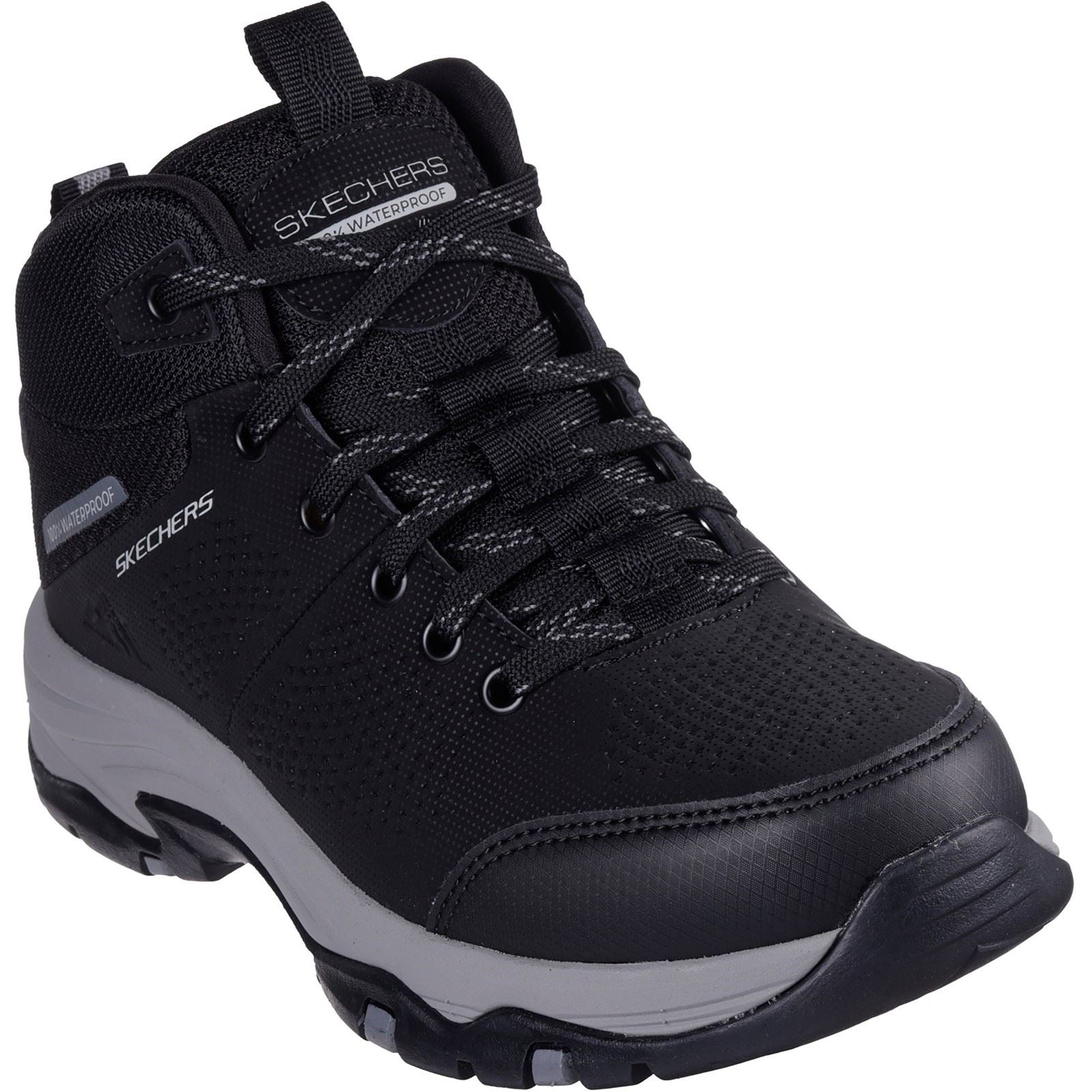 Skechers Trego Trail Destination Synthetic Women's Black/Charcoal Hiking Boots