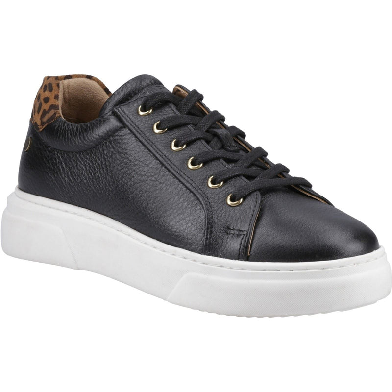 Hush Puppies Kathryn Leather Women's Black Sneakers