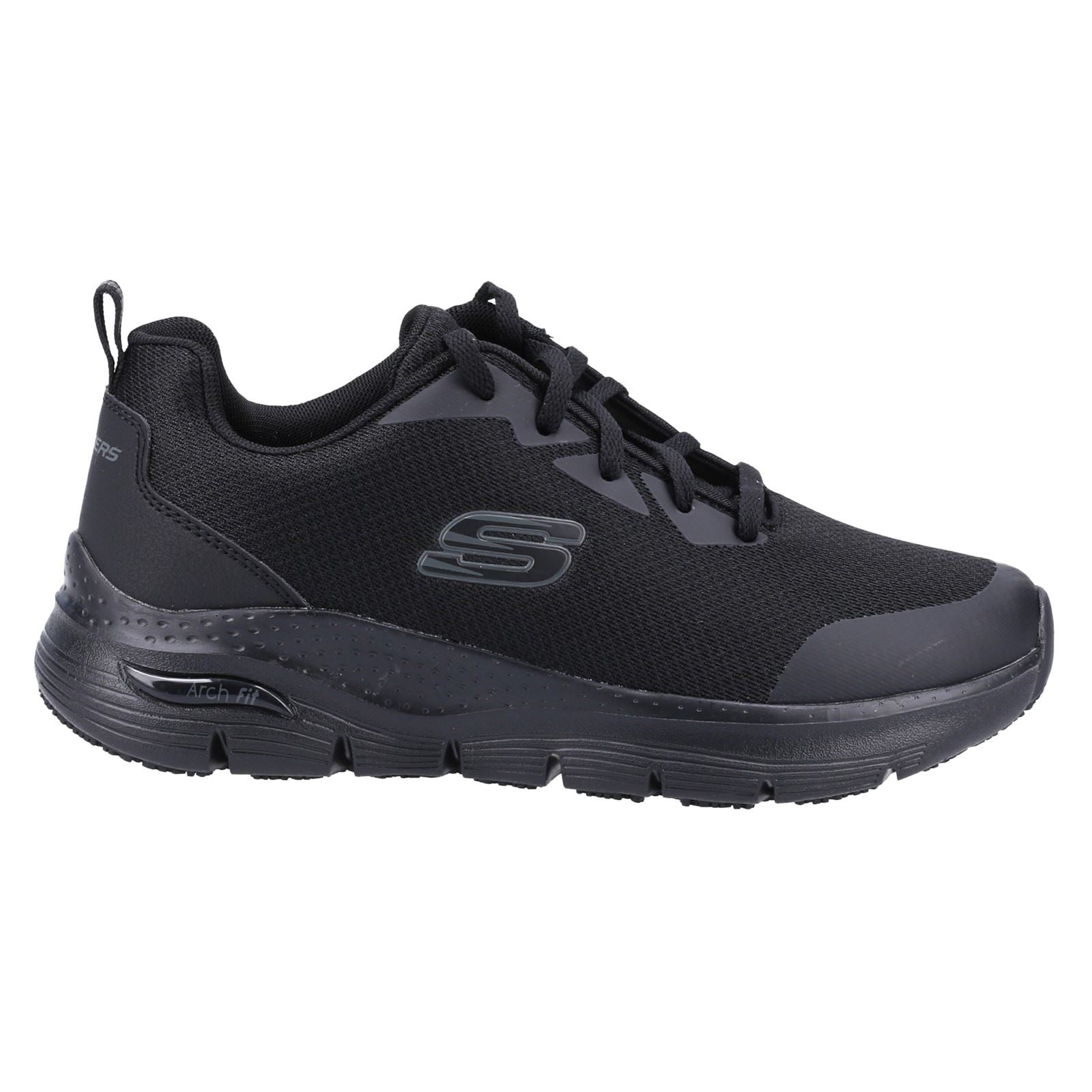 Skechers Workwear Arch Fit Sr Polyester Women's Black Safety Sneakers