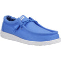 HEYDUDE Wally Canvas 100% Cotton Men's Blue Boat Shoes