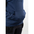 Hard Yakka Embossed Pullover Cotton Men's Purple Hooded Sweatshirt