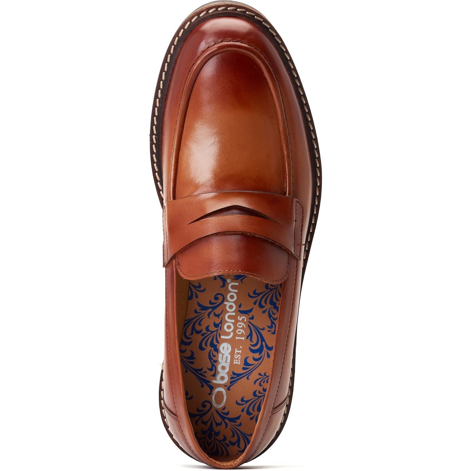 Base London Ivey Leather Men's Burnt Tan Loafers
