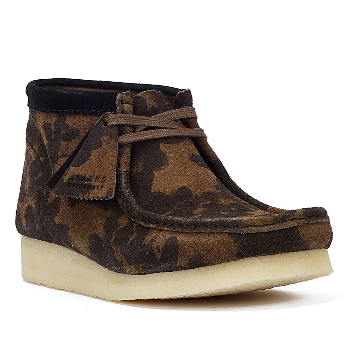 Clarks Originals Wallabee Floral Women's Black/Khaki Boots