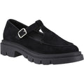 Hush Puppies Nella T-Bar Suede Women's Black Shoes