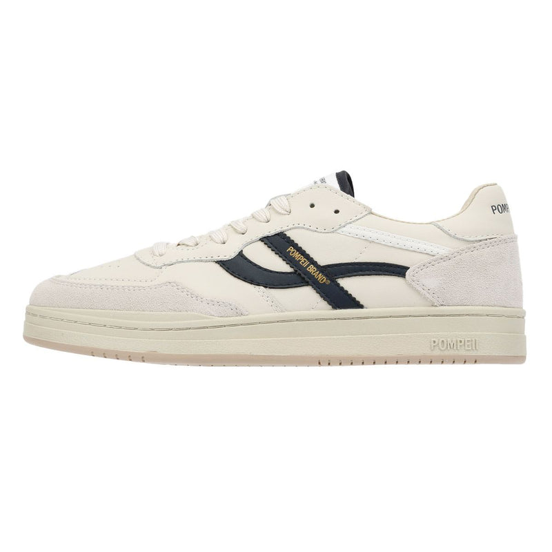 Pompeii Elan Leather Men's Ecru/Navy Sneakers