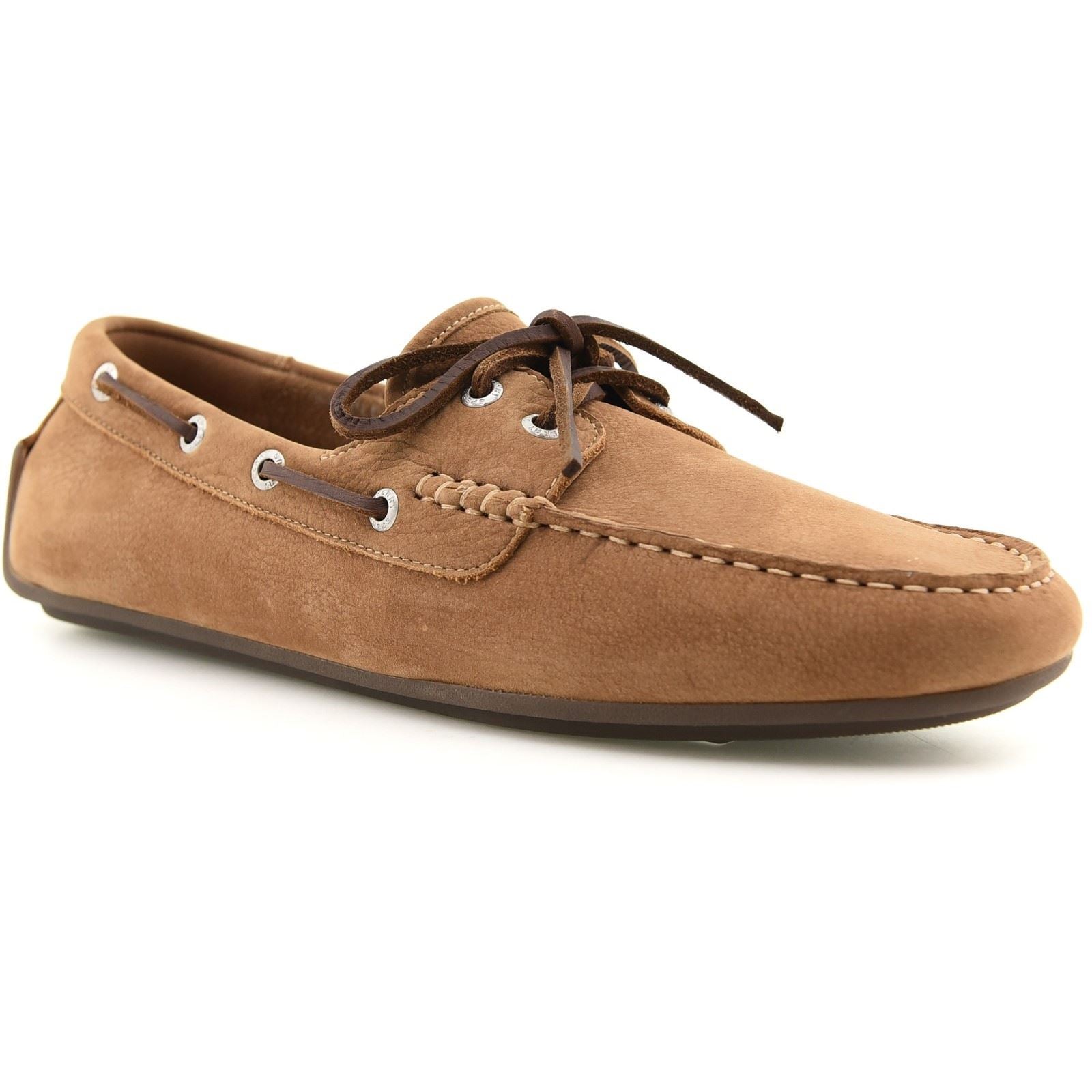 Sperry Orland 2-Eye Driver Leather Men's Tan Boat Shoes