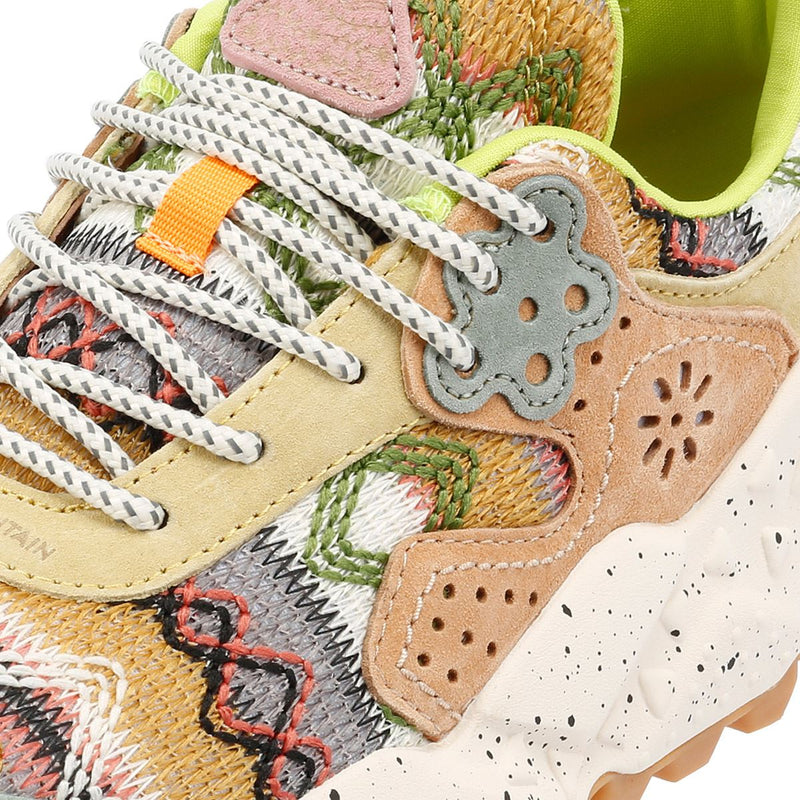 Flower Mountain Kotetsu Knit Women's Green Aztec Sneakers