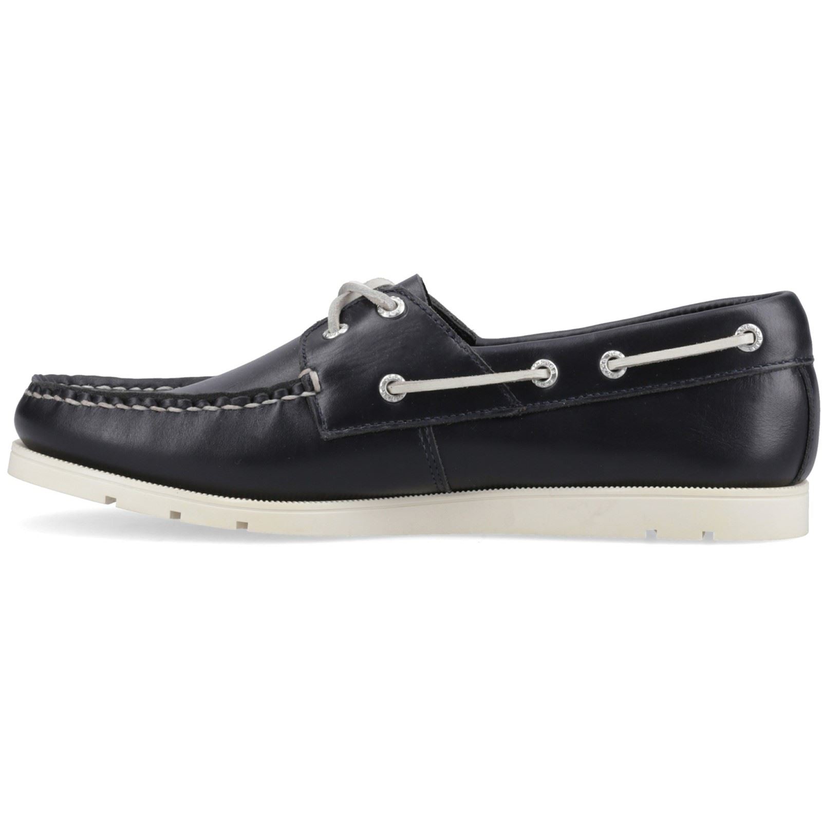 Sperry Oakland 2 Eye Leather Men's Navy Boat Shoes