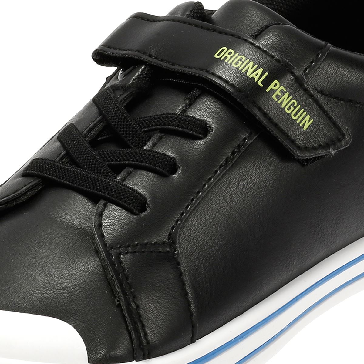 Penguin Junior Rainbow Black/Safety Yellow Sneakers