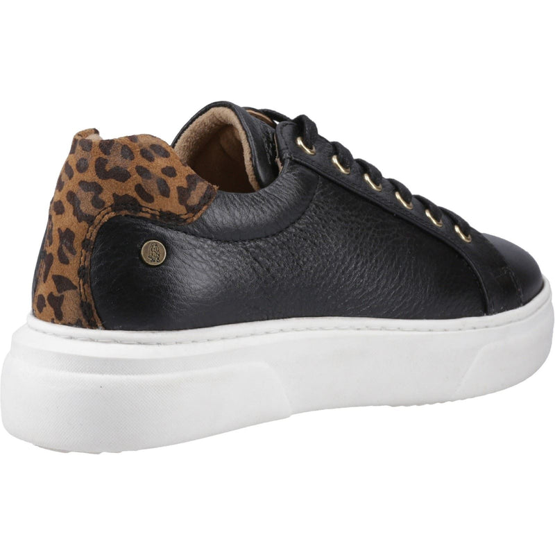 Hush Puppies Kathryn Leather Women's Black Sneakers