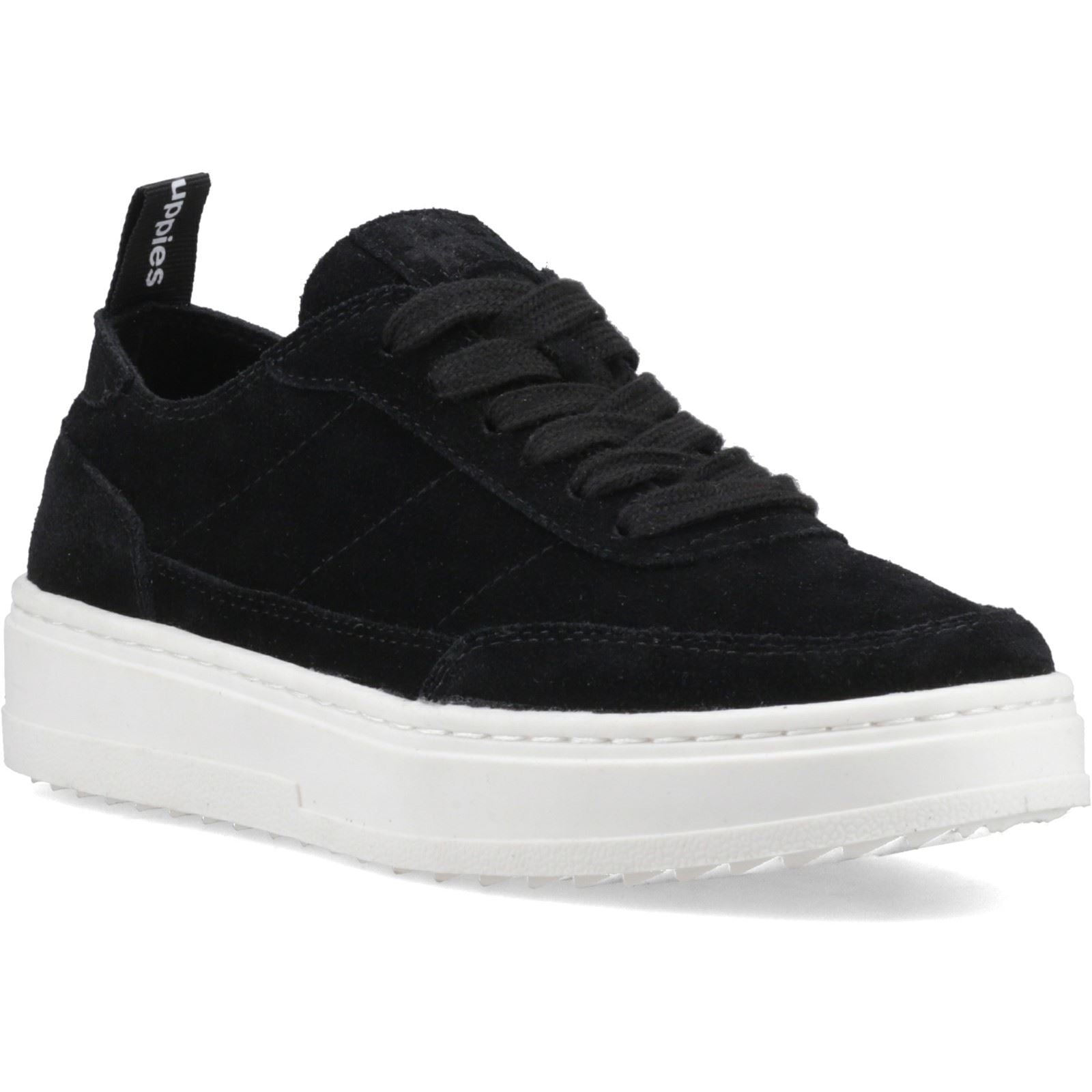 Hush Puppies Nesta Leather Women's Black Standard Trainers