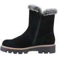 Hush Puppies Ambre Suede Women's Black Winter Mid Calf Boots
