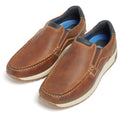 Pod Sean Leather Men's Tan Boat Shoes