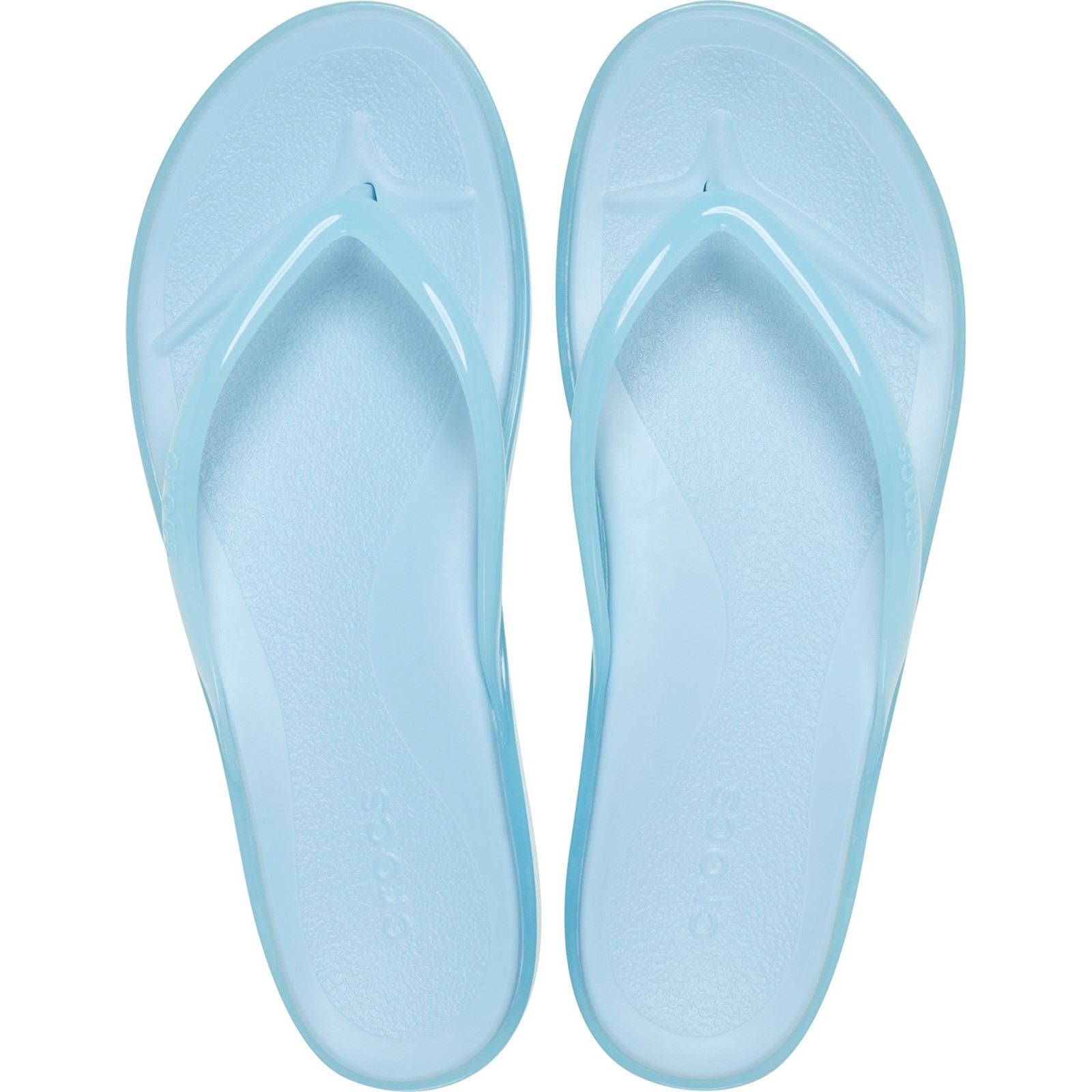 Crocs Miami Round Toe EVA Women's Sky Blue Flip Flops