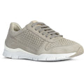 Geox D Sukie B Leather Women's Light Grey Sneakers