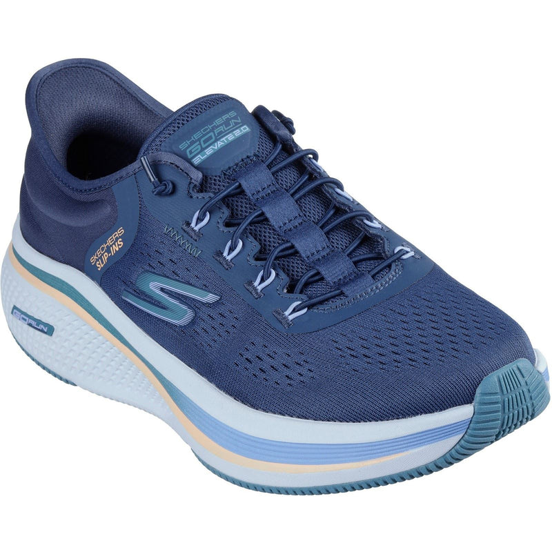 Skechers Performance Go Run Elevate 2.0 Banyan Textile Women's Navy/Teal Sneakers