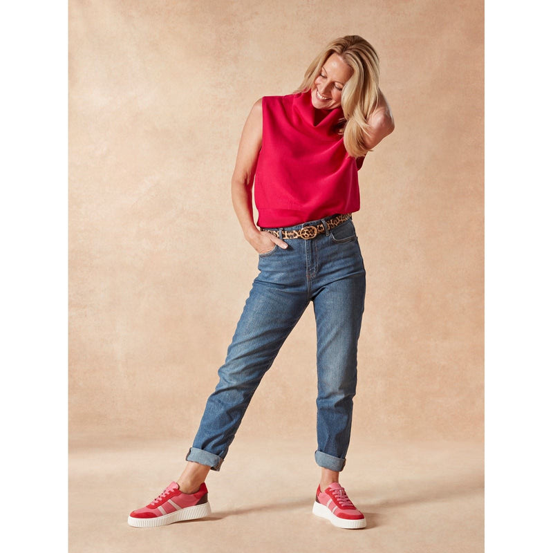 Hush Puppies Holly Suede Women's Fuchsia Sneakers