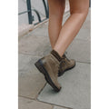 Hush Puppies Annay Leather Women's Khaki Boots